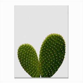 Heart Cactus Canvas Print