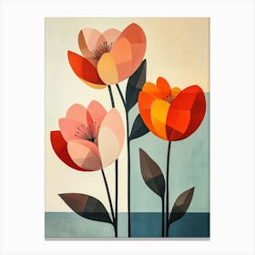 Three Flowers Canvas Print