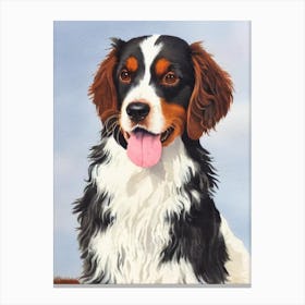 Welsh Springer Spaniel Watercolour dog Canvas Print