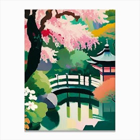 Japanese Friendship Garden, Usa Abstract Still Life Canvas Print
