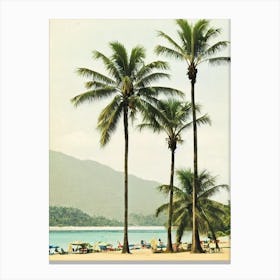 Patong Beach Phuket Thailand Vintage Canvas Print