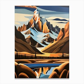 'Canadian Mountains' Canvas Print