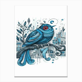 Roxy Bird In The City Canvas Print