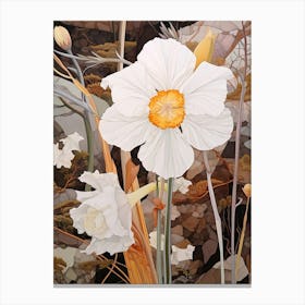 Flower Illustration Daffodil 1 Canvas Print