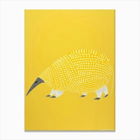 Yellow Armadillo Canvas Print