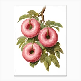 Donuts On A Branch Canvas Print