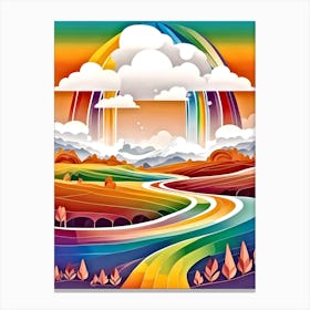 Rainbows In The Sky 5 Canvas Print