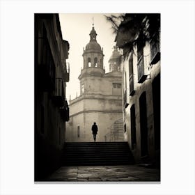 Salamanca, Spain, Black And White Analogue Photography 2 Canvas Print