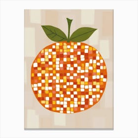 Orange Mosaic 3 Canvas Print