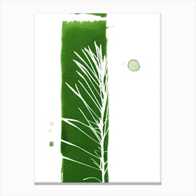 Green Line Curry Canvas Print