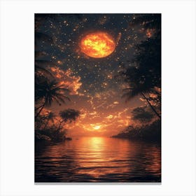 Moon In The Sky 6 Canvas Print