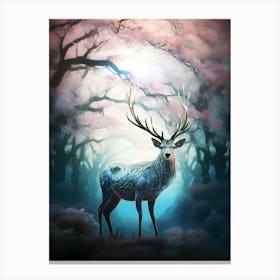 Deer In The Forest 1 Canvas Print