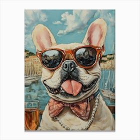 Frenchies Drink 18 Canvas Print