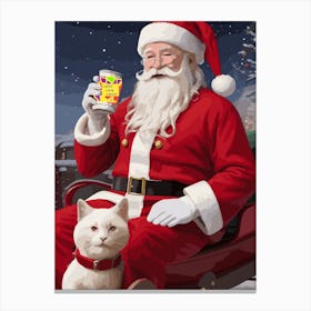 Santa, Candy Cane Crush & Giulietta Canvas Print