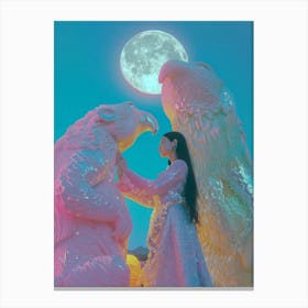 desert moon Canvas Print