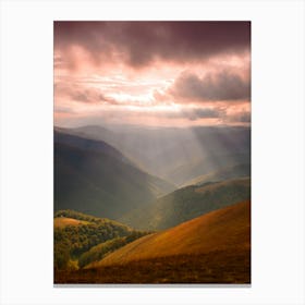 Sunrise Over The Mountains 5 Canvas Print