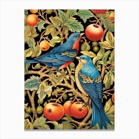 Blue Birds In A Tree 1 Canvas Print