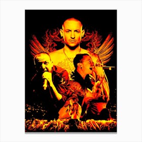 chester bennington likin park 5 Canvas Print