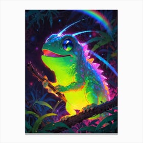 Rainbow Lizard Canvas Print