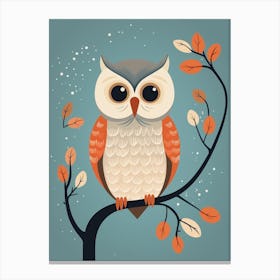 Baby Animal Illustration  Owl 3 Canvas Print