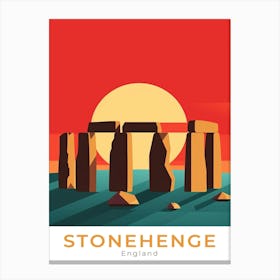 England Stonehenge Travel Canvas Print