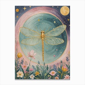 Golden Dragonfly Canvas Print