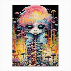 Psychedelic Girl Canvas Print