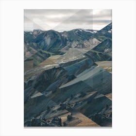 Landscapes Scattered 3 Landmannalaugar Canvas Print