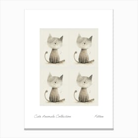 Cute Animals Collection Kitten 5 Canvas Print