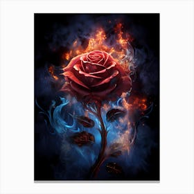 Fire Rose 2 Canvas Print