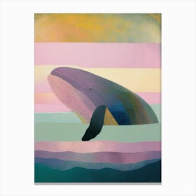 Pastel Humpback Whale Canvas Print