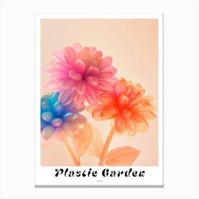 Dreamy Inflatable Flowers Poster Dahlia 1 Canvas Print