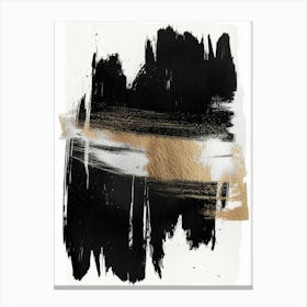 Black And Gold Abstract Canvas Art Canvas Print