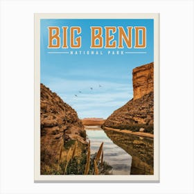 Big Bend Travel Poster Canvas Print