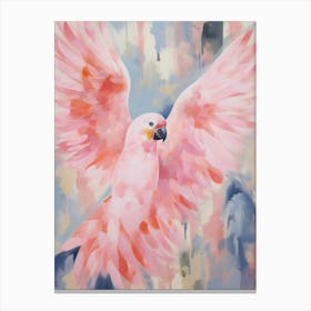 Pink Ethereal Bird Painting Macaw 6 Canvas Print