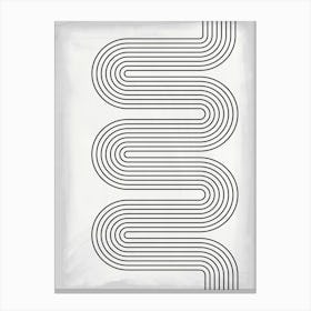 Curved Lines Canvas Print