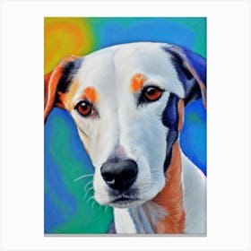 Whippet Fauvist Style dog Canvas Print