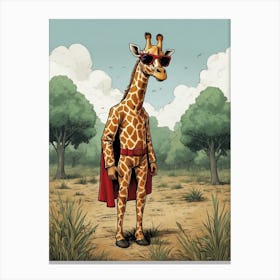 Super Giraffe Canvas Print