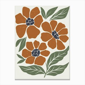 Floral Harmony Canvas Print