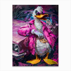 Donald Duck pop art graffiti Canvas Print