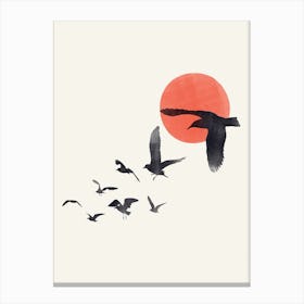 Flying Birds Canvas Print