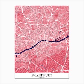 Frankfurt Pink Purple Canvas Print