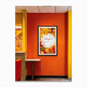 A Seamless Presentation Of Signs Set In An Abbot Point Style Reception Design With Warm Autumn Colo (1) Canvas Print