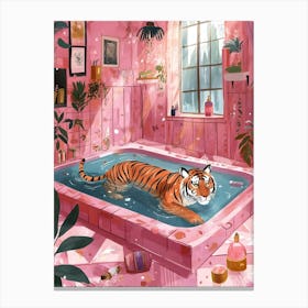 Pink Tiger 8 Canvas Print