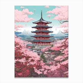 The Kiyomizu Dera Temple Kyoto Japan Canvas Print