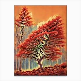 Red Tree Canvas Print