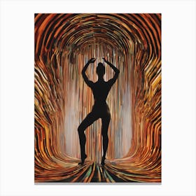 Dancer In A Tunnel Canvas Print