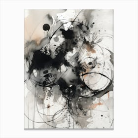Black and White Abstract Canvas Print