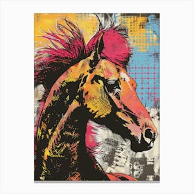 Horse Print Canvas Print