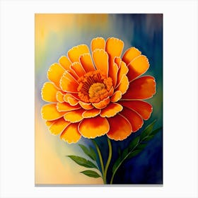 Orange Flower Painting Canvas Print